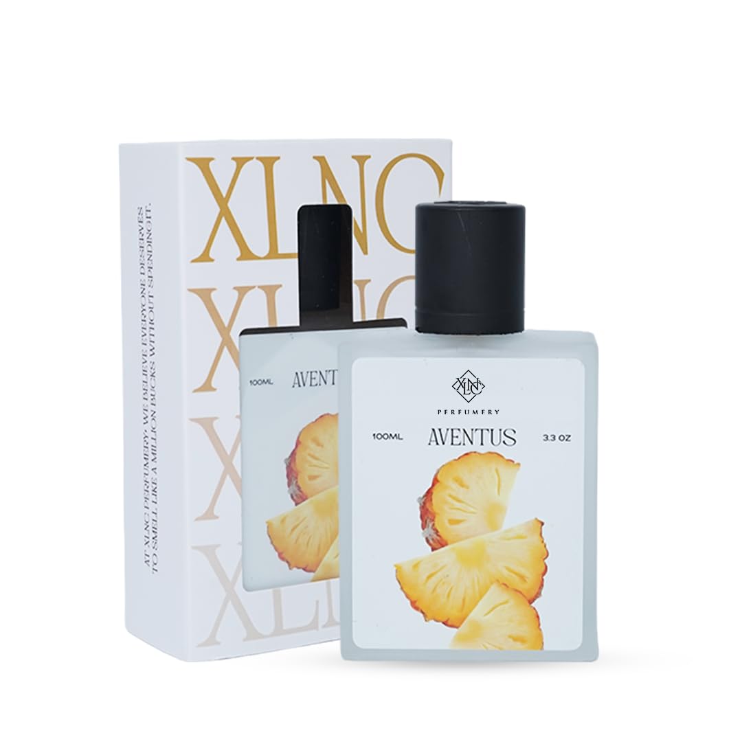 XLNC Aventus Perfume for Men, Premium Long-Lasting Fragrance with Black Currant, Bergamot, Pineapple & Apple, Fresh Extrait de Parfum, 100ml