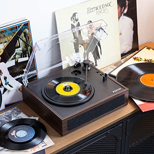 Fenton RP170D Platine Vinyle Bluetooth avec Valise de Rangement – Bois Foncé, Haut-Parleurs Intégrés, Sortie Ligne et Casque, Une Platine Idéale pour Décorer et Écouter Vos Vinyles - Les Beatles, Paul McCartney, John Lennon, RIngo Starr, George Harrison Fenton RP170D Platine Vinyle Bluetooth avec Valise de Rangement - Bois Foncé, Haut-Parleurs Intégrés, Sortie Ligne et Casque, Une Platine Idéale pour Décorer et Écouter Vos Vinyles – Image 3