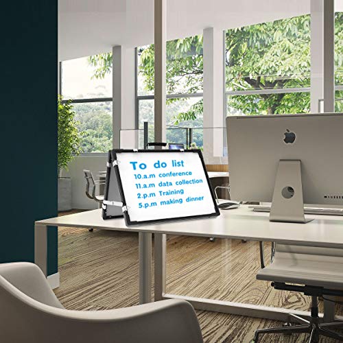 Whiteboard Dry Erase Boards, Portable White Board Double Sided Magnetic Board Stand,Foldable Hanging Wall Desktop Boards Easel for Kids Students Teacher for School Home Kitchen Office 24x18 Inch - Image 9