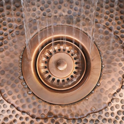 Colador de cesta de cobre 3.5” para fregadero cocina miniatura 5