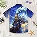 Dremagia Train Shirt for Boys Classic Fit Collared Short Sleeve T Shirts Summer Tropical Beach Tops V Neck Camisas de Vestir para niños Blue Costume Basic Style Tees Kids Age 12 Months-12 Years