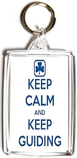 Keep Calm and Keep Guiding - Double Sided Large Keyring