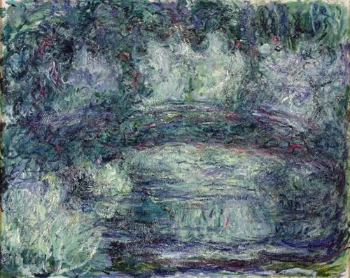 Imagen lienzo il ponte giapponese di Monet: decoración artística vertical de 60x90cm