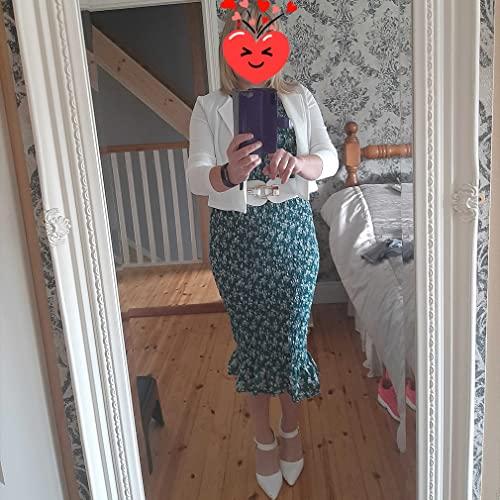 Beltox Fine Women Elastic Belt Waist Hip Stretched Wide Vintage Clothing Accessory For Lady(Stretch Range 36-49", White) #TOP3