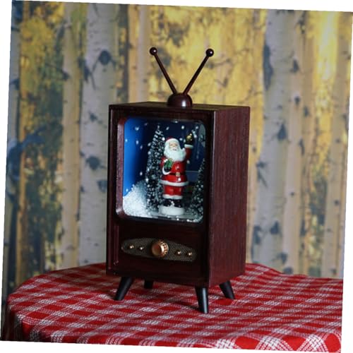 Télévision de Noël pour maison rétro marron Cabilock miniature - 6