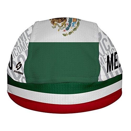 Mexico Flag ScudPro Skullcap White