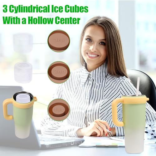 Set de bandejas de hielo apilables con tapa y contenedor miniatura 5