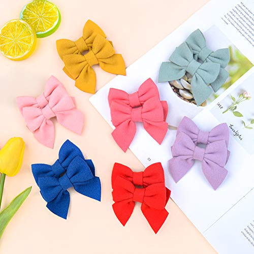 Choicbaby 40Pcs/20Colors 2.8 Inches Baby Girls Hair Bows Clips Alligator Clips Felt Woolen Hair Barrettes Hair Accessories For Toddlers Infants Kids And Little Girls thumb #4