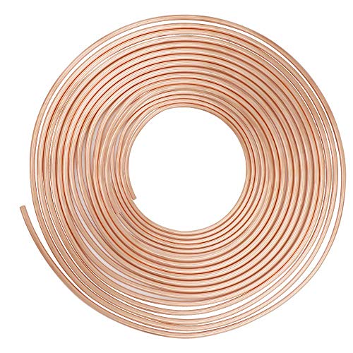 50 ft 3/16 Copper-Nickel Brake Line Complete Replacement Brake or Fuel Tubing, Easy to hand bend (.028) Wall Thickness, Not included fittings