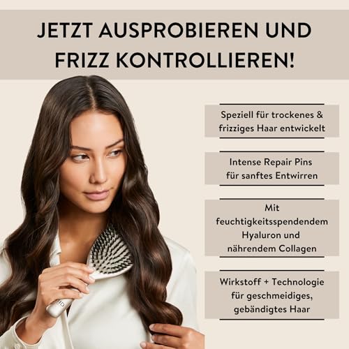 PARSA Beauty Hair ID Anti-Frizz Haarbürste – Haarbürste ohne Ziepen für eine glatte Haarstruktur