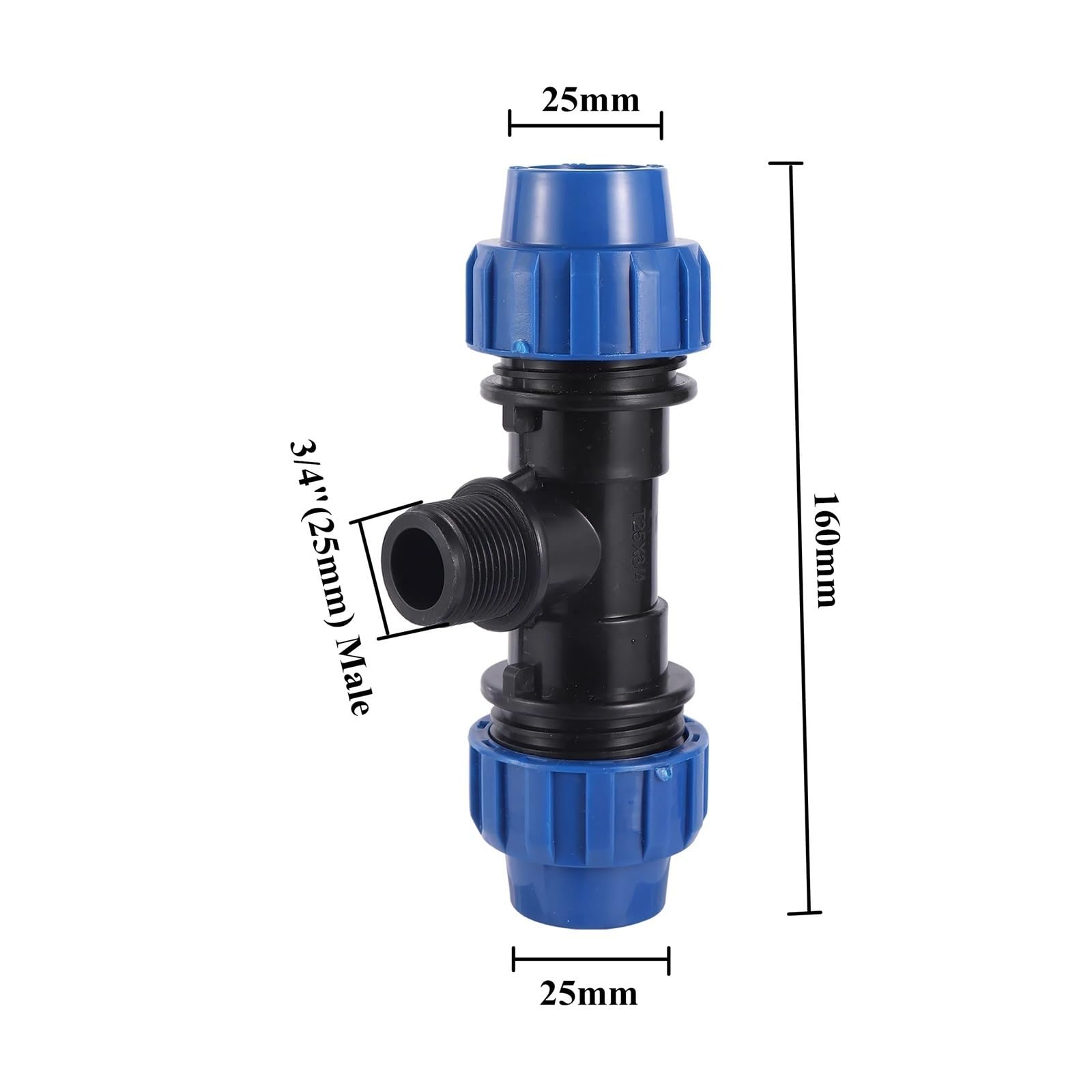 Spray per tubo da giardino, 4 pezzi, connettori a gomito e a T per sistemi di irrigazione, connettori espandibili per tubo da giardino (arancione)