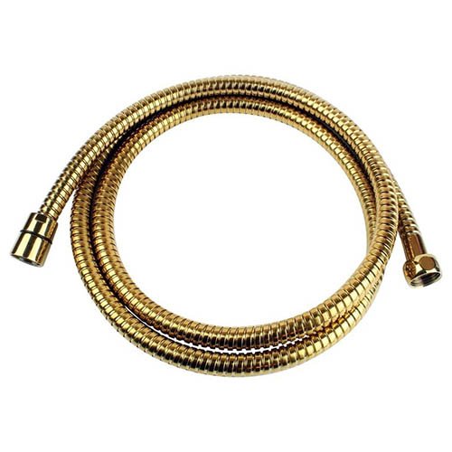 Preisvergleich Produktbild Brauseschlauch Duschschlauch Edelstahl gold 1,70 m