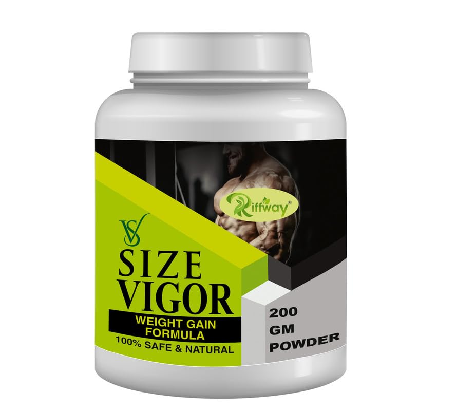 Size Vigor| Weight Gain Powder Fast Weight, Muscle Gain & Bone Strength | For Under weight Men | Weight Gainer For Mass Gainer Protein Formula|Weight Gain Ayurvedic Powder| 200gm-image-6