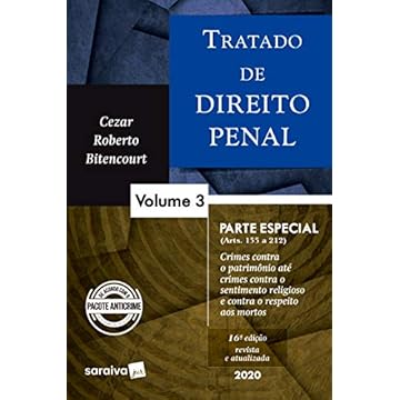 Capa do livro Tratado de Direito Penal - Vol. 3 - 16ª edição de 2020: Parte Especial: Volume 3