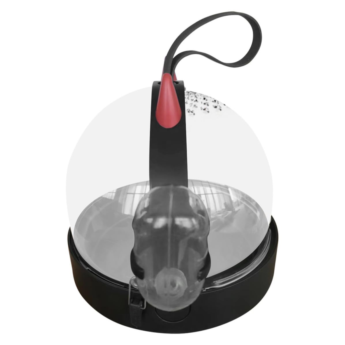 Jaula de hámster con cierre push-lock negra de plástico resistente
