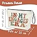 Creakraft IN MY ENGAGED ERA Makeup Bag Bridal Shower Gift Engaged Bachelorette Bride Stuff TS Fans Inspiration Merch Travel Cosmetic Zipper Bag
