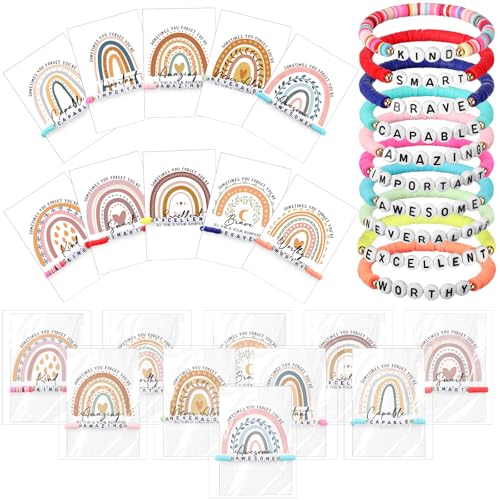 Motivational Mental Health Gifts Friendship Inspirational Bracelets Bulk Our Class Is a Family Bracelets for Student Employee