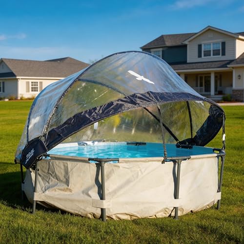 Cubierta cúpula para piscina redonda 15 ft miniatura 1