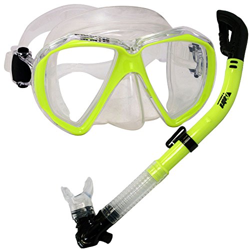 PROMATE Snorkeling Scuba Dive Dry Snorkel Mask Deluxe Gear Set/ SCS0031 miniatura 1