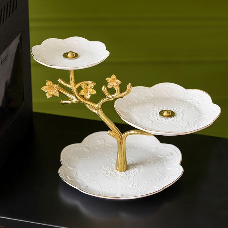miska na owoce, Strona główna Lampa ceramiczna Luksusowa dekoracja talerza na owoce