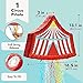 BLUE PANDA Pull String Circus Pinata - Small, 16.5 x 3 x 13 In, Red, Blue & Yellow - Carnival Pinata & Party Decoration - Pull String for Kids for Circus Themed Birthday Party