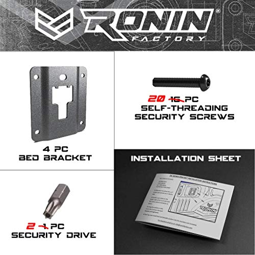 Ronin Factory Boxlink Cleats & Plates for Ford F150 Combo Pack - Set of 4 Tie Down Brackets & Set of 4 Boxlink Bed Cleats - All Hardware Included - Thumbnail 7