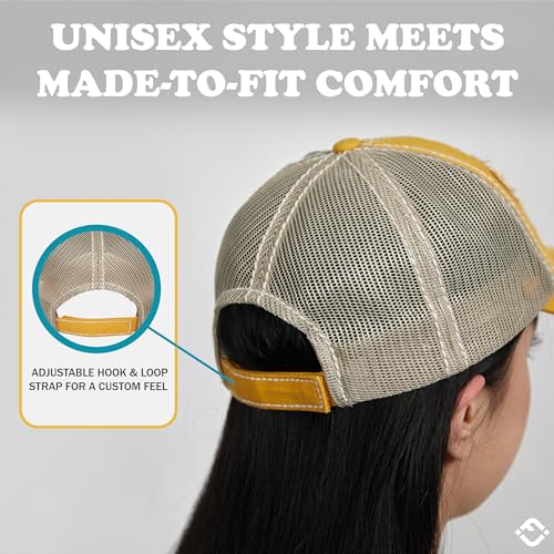 Image of Funky Junque Womens Baseball Cap Distressed Vintage Unconstructed Embroidered Dad Hat