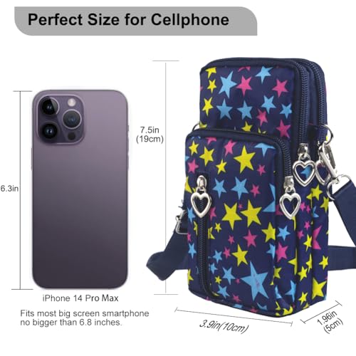 Image of JANKS Small Crossbody Bag for Women - Mini Phone Purses with Crossbody Strap and Wallet - Nylon Arm Bag