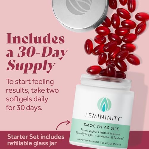 Femininity-Smooth-as-Silk-60-Day-Refill-for-Vaginal-Dryness-120-Softgels--Sea-Buckthorn-Oil-with-365mg-Omega-7-Omega-3-and-Omega-9