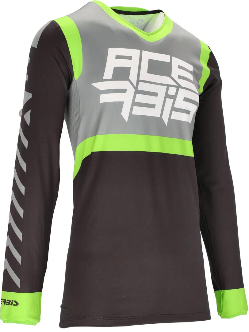Acerbis X-Flex Five Maglia Motocross (Black/Green,S)