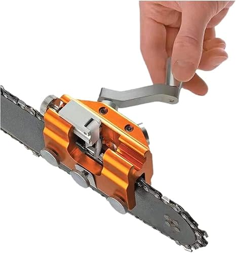 Miniatura 2 de LIYYA Afilador de motosierra de mano, plantilla de afilado de cadena de motosierra para todo tipo de motosierras eléctricas, fácil de usar mlq9.24