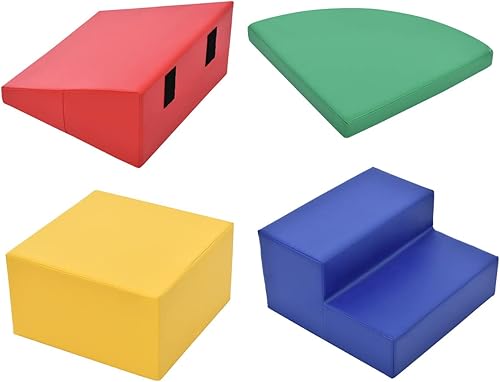 Miniatura 5 de Juego de espuma para escalar y gatear para niños pequeños, juego de juguetes de escalada de espuma suave y segura con escalera, bloque, rampa y