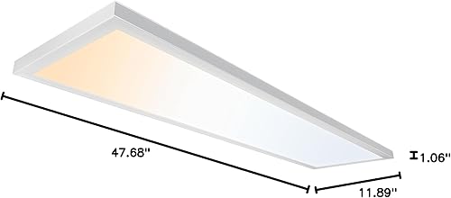 Miniatura 9 de Ultralux Panel de luz LED  Panel de luz LED de montaje en superficie para uso doméstico y oficina  TRIAC regulable, sin parpadeo con temperatura de
