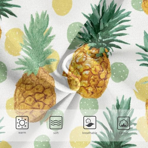 Wusikd Pineapple Polka Dots Girls' Underwear Cotton Girls Briefs Soft Toddler Underwear 2T3