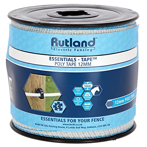 Rutland Essentials Poly Tape 12mm (200m) White/Blue