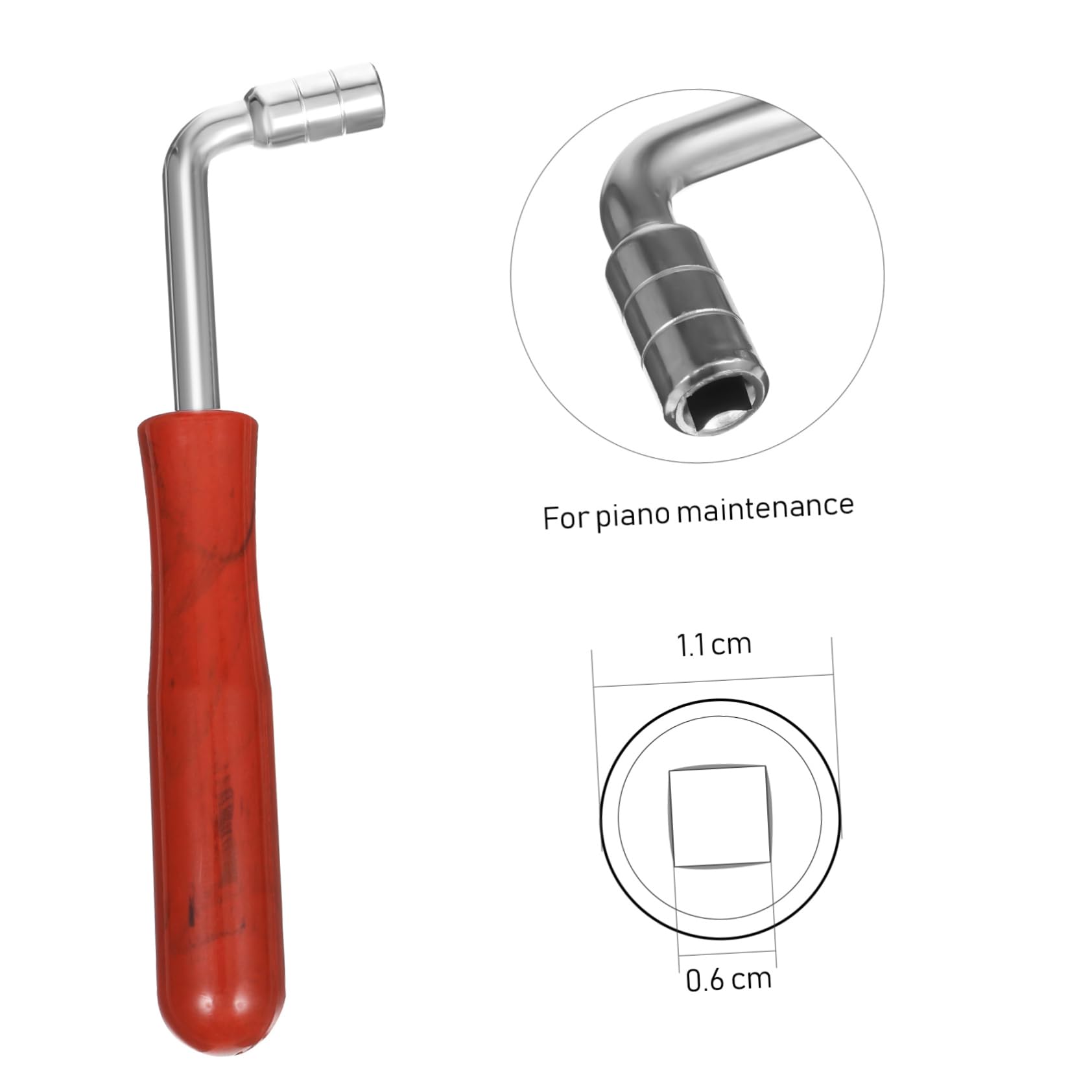 BESPORTBLE Jeu de Clé Accordage pour Piano Outils de Fixation Marteau Accordage avec Bande Étouffoir et Blocs Étouffoirs