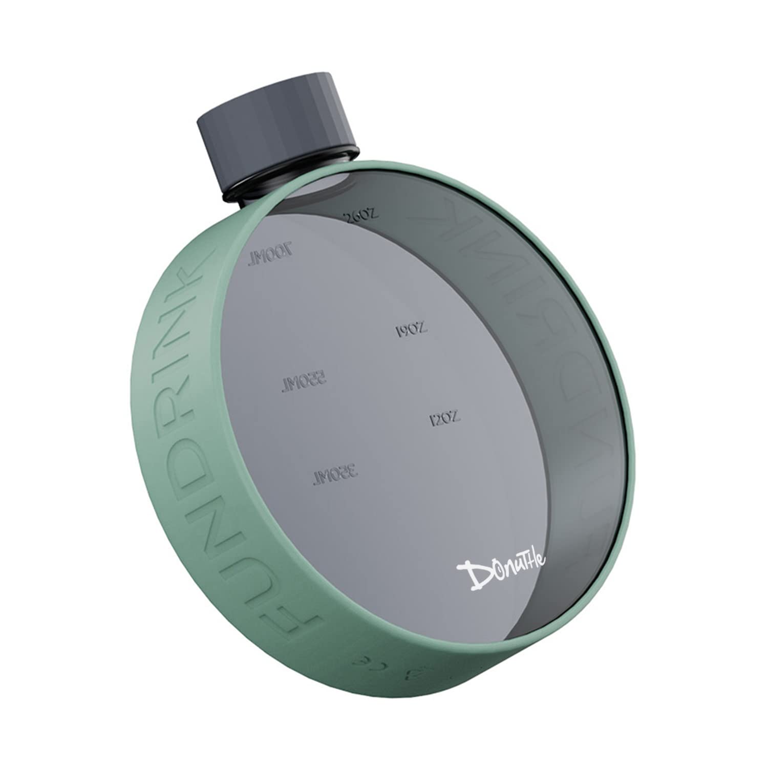 DonuttleTritan BPA Free Water Bottle, Fast Flow and Leak Proof for Yoga, Gym, Portable Reusable Fashion Water Bottle for Fitness Men Women Kids. (Green)¡­