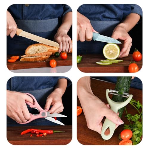 Set Cuchillos Cocina 6 Piezas Acero Inox Base miniatura 4