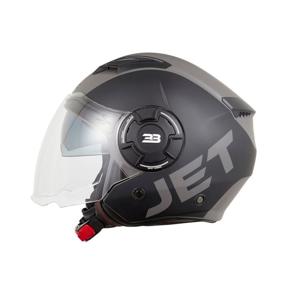 KSK Casque Jet DS 33 BLACK Bleu