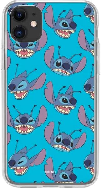 Skinit Clear Phone Case Compatible with iPhone 11 - Officially Licensed Disney Lilo and Stitch Stay Weird Design