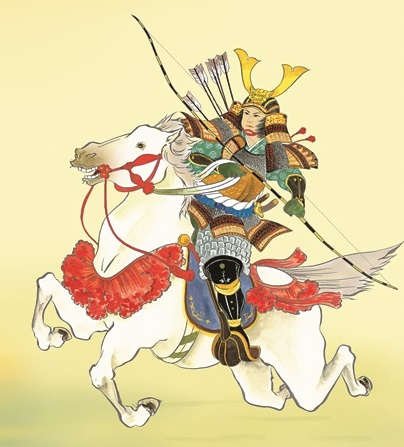 掛軸][若武者]長江桂舟[尺五][端午の節句の掛軸][h28f2-001-