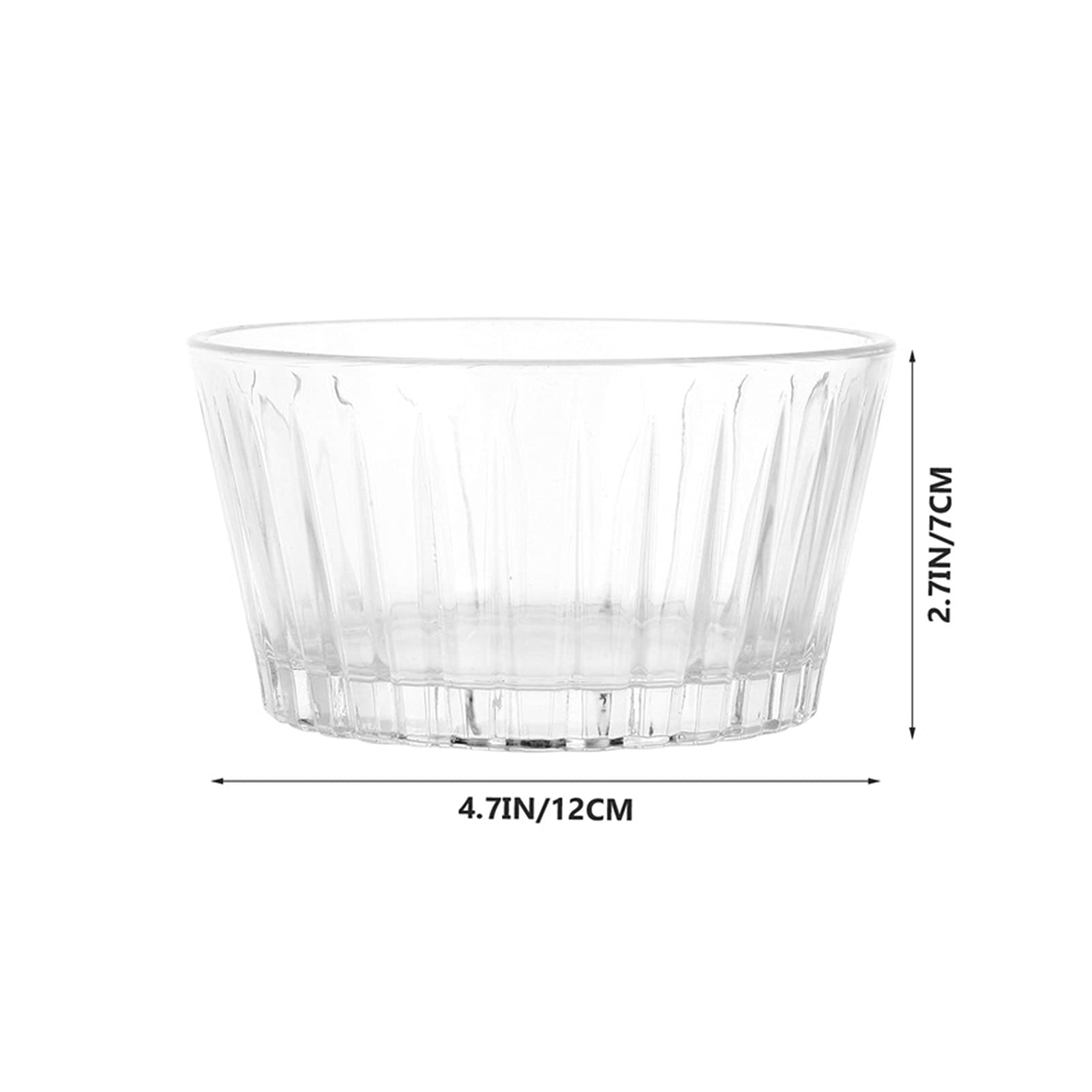 Saladier Bol à fruits, saladier, bols en verre Bol à salade en verre Bol à dessert for crème glacée domestique Bol à fruits et légumes en verre Bols à céréales et à soupe Bols à bonbons transparents
