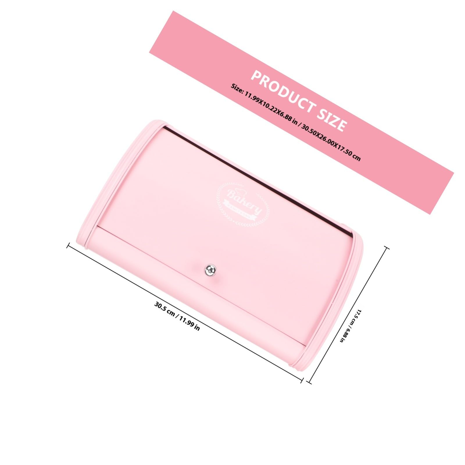 PACKOVE Kleiner Aufbewahrungsbox aus Edelstahl mit Abgerundeten Glatten Kanten Wiederverwendbare Toastertasche in Rosa für Stilvolle Küchenorganisation