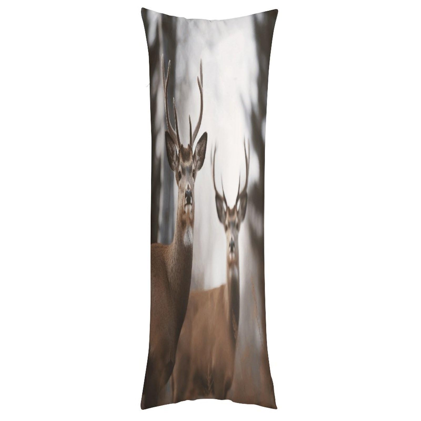 FekiLoot Deer Throw Pillow Cover Soft Pillowcase with Hidden Zipper Lumbar Decorative Throw Pillow Covers Luxury Cozy Pillows Shams Rectangle Cushion Cases