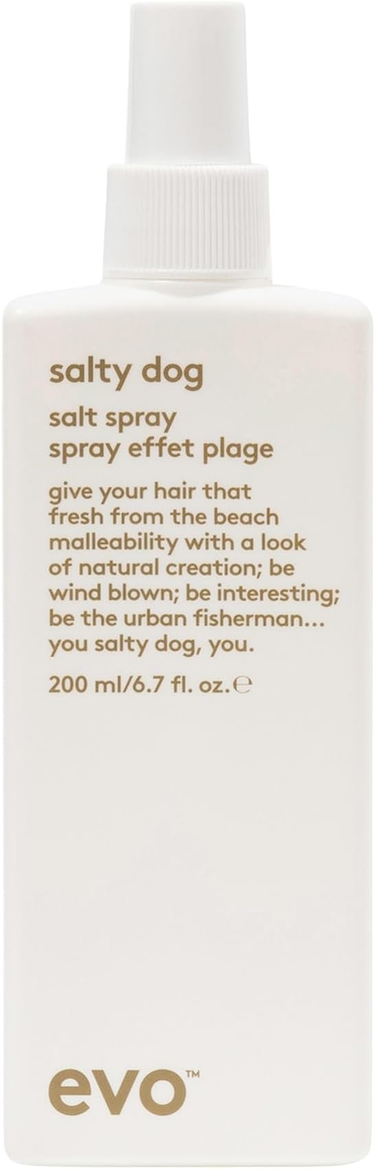 Evo Salty Dog Sea Salt Spray - Hair Texture Styling Spray for Beach Waves & Volume with Matte Finish - 50 mL, Travel Size