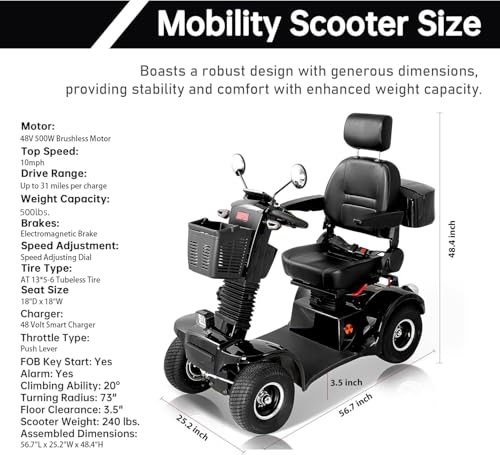 Heavy Duty All-Terrain Mobility Scooter