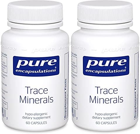 PE Pure Encapsulations Trace Minerals Chelated Mineral Formula as a Dietary Supplement (60 Capsules) Pack of 2