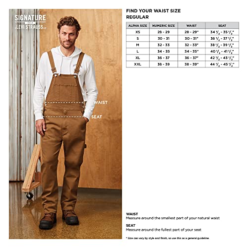 Signature by Levi Strauss & Co. Gold Label Men's Overalls, (New) Rafter, X-Large