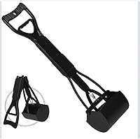 PetProHub Foldable Hands-Free Poop Scooper for Dogs - Lightweight Portable Waste Picker, Durable & Easy Clean All-Black