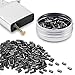 200 Pcs Lighter Flints Universal Lighter Replacement Flint Refills, Premium Black Flint Stone Packaged in Aluminum Boxes,Compatible with Most Lighters